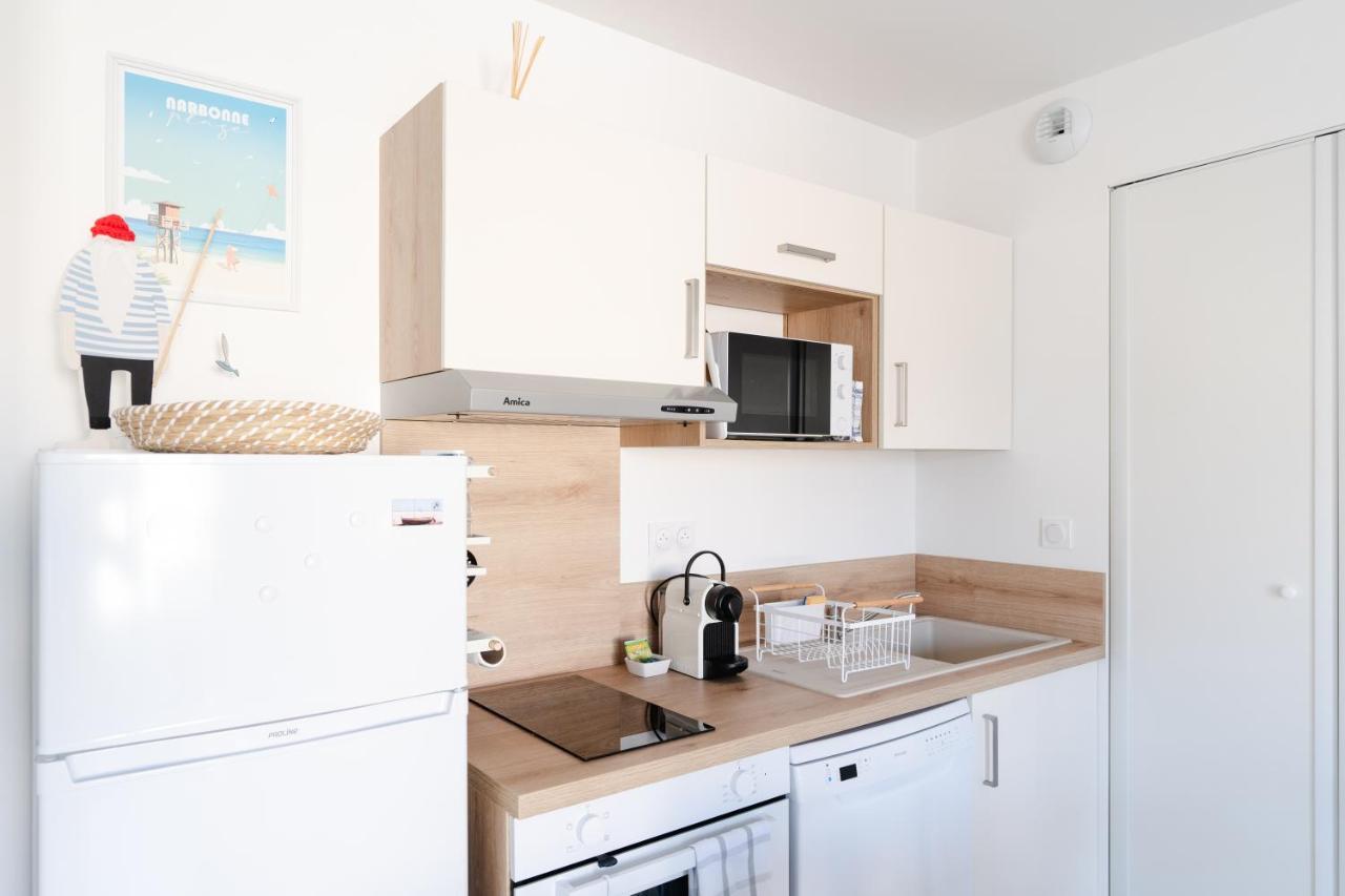 Appartement Neuf 4 Etoiles - Sunset Lodge, Narbonne Plage Exterior foto